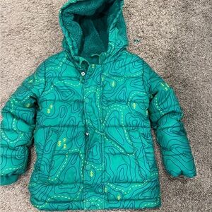 Cat & Jack Teal Hooded Jacket with Pattern